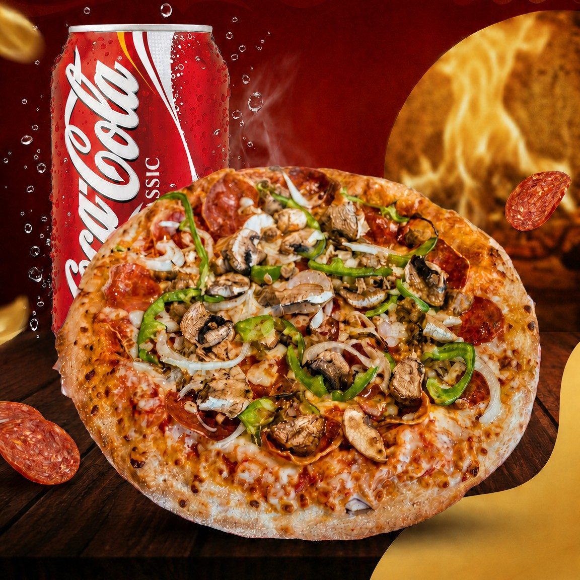 Try Me Out Special Pizza.