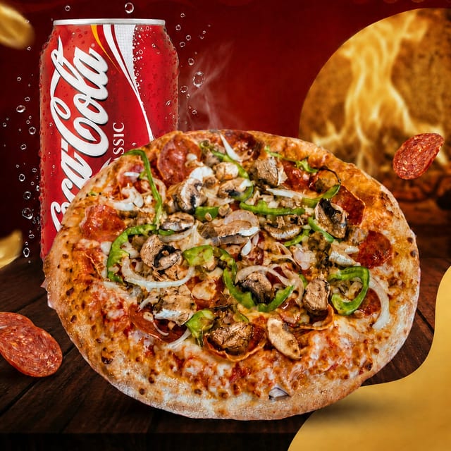 Try Me Out Special Pizza.